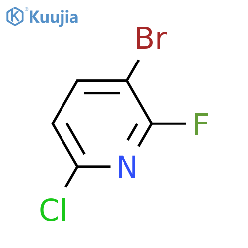 3-Bromo-6-chloro-2-fluoropyridine structure