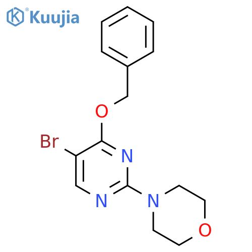 4-(4-(Benzyloxy)-5-bromopyrimidin-2-yl)morpholine structure