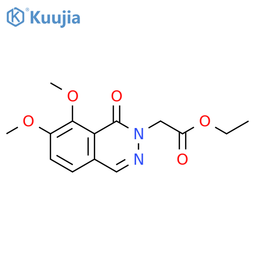 (7,8-DIMETHOXY-1-OXO-1H-PHTHALAZIN-2-YL)-ACETIC ACID ETHYL ESTER structure