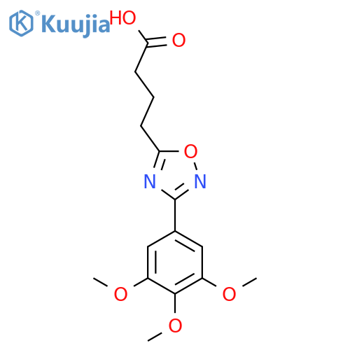 4-[3-(3,4,5-Trimethoxyphenyl)-1,2,4-oxadiazol-5-yl]butanoic Acid structure