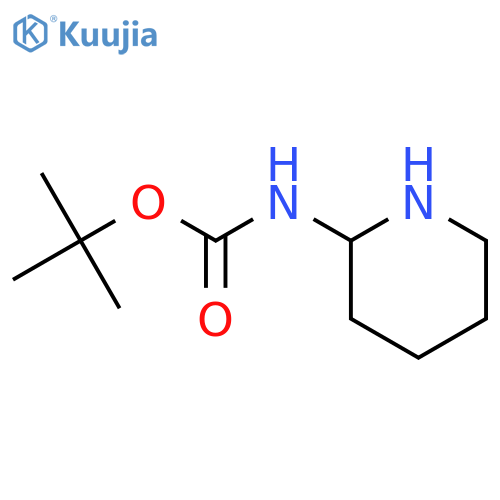 tert-butyl N-(2-piperidyl)carbamate structure