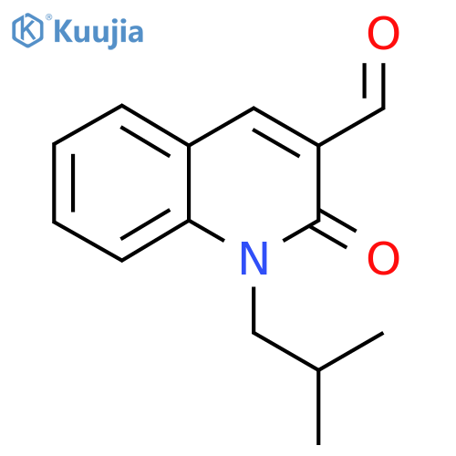 1-Isobutyl-2-oxo-1,2-dihydroquinoline-3-carbaldehyde structure