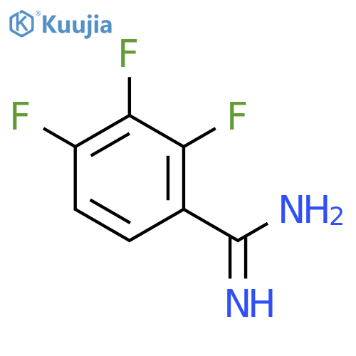2,3,4-trifluorobenzene-1-carboximidamide structure