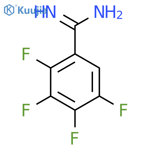 2,3,4,5-tetrafluorobenzene-1-carboximidamide structure