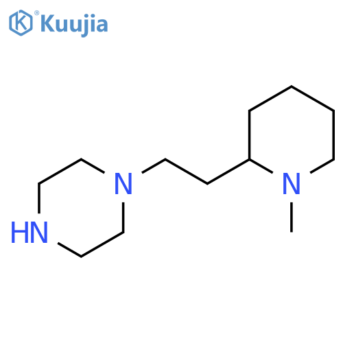1-2-(1-methylpiperidin-2-yl)ethylpiperazine structure