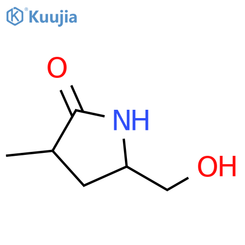 5-(hydroxymethyl)-3-methylpyrrolidin-2-one structure