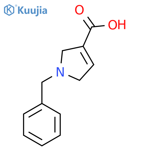 1-Benzyl-2,5-dihydro-1H-pyrrole-3-carboxylic acid structure