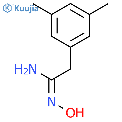 2-(3,5-dimethylphenyl)-N'-hydroxyethanimidamide structure