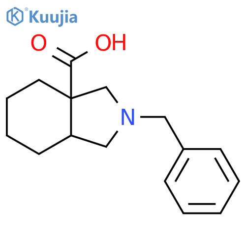 2-Benzyl-octahydro-1h-isoindole-3a-carboxylic Acid structure