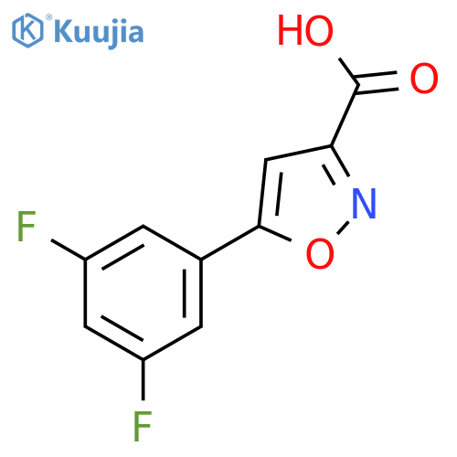 5-(3,5-difluorophenyl)-1,2-oxazole-3-carboxylic acid structure