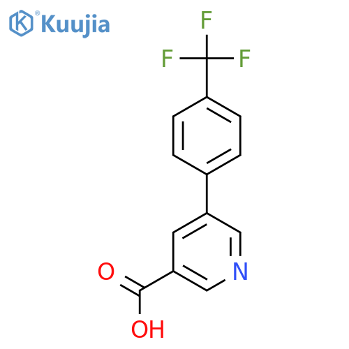 5-(4-(Trifluoromethyl)phenyl)nicotinic acid structure