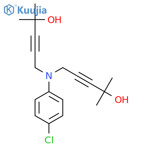 3-Pentyn-2-ol, 5,5'-[(4-chlorophenyl)imino]bis[2-methyl- structure