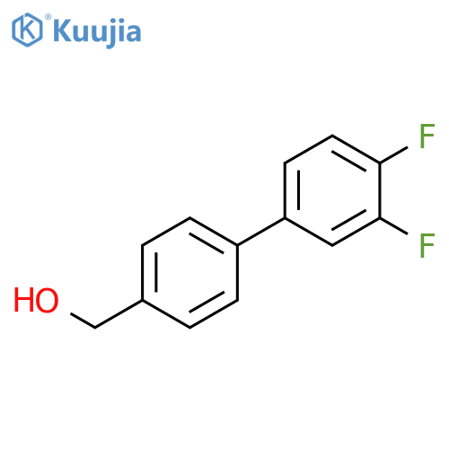 [1,1'-Biphenyl]-4-methanol,3',4'-difluoro- structure