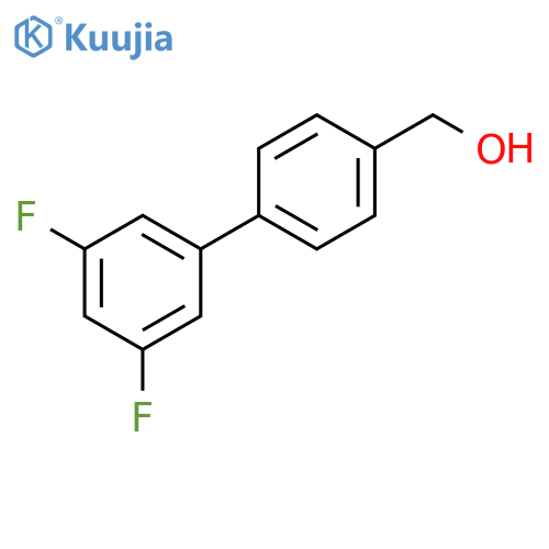 [1,1'-Biphenyl]-4-methanol,3',5'-difluoro- structure