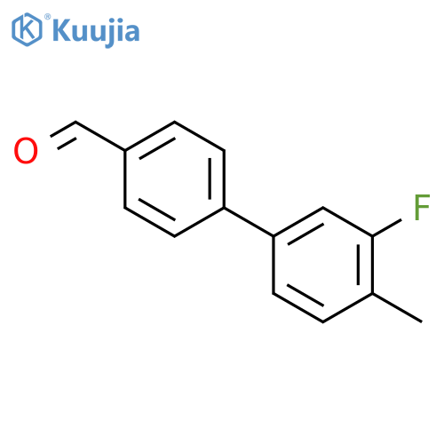 3'-fluoro-4'-methyl-[1,1'-biphenyl]-4-carbaldehyde structure