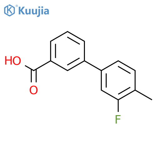 3-(3-Fluoro-4-methylphenyl)benzoic acid structure