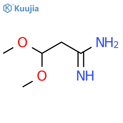 3,3-dimethoxypropanimidamide structure