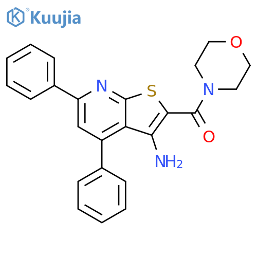 (3-Amino-4,6-diphenylthieno[2,3-b]pyridin-2-yl)-4-morpholinylmethanone structure