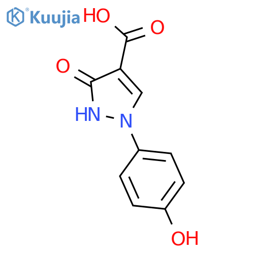 1H-Pyrazole-4-carboxylic acid, 2,3-dihydro-1-(4-hydroxyphenyl)-3-oxo- structure