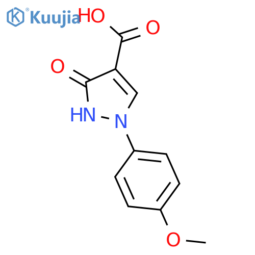 1H-Pyrazole-4-carboxylic acid, 2,3-dihydro-1-(4-methoxyphenyl)-3-oxo- structure