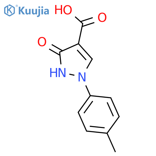 1H-Pyrazole-4-carboxylic acid, 2,3-dihydro-1-(4-methylphenyl)-3-oxo- structure