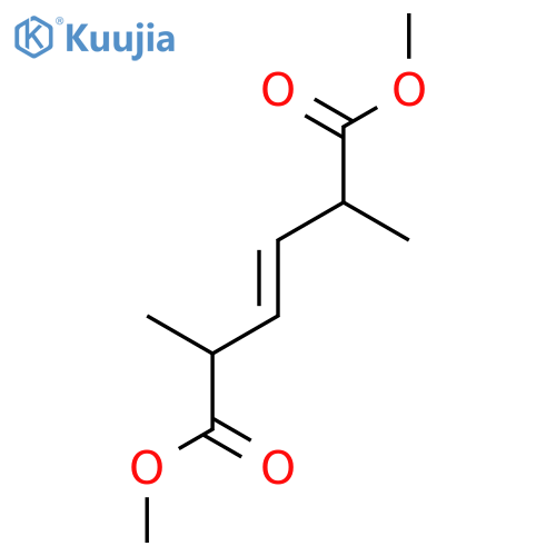 3-Hexenedioic acid, 2,5-dimethyl-, dimethyl ester structure