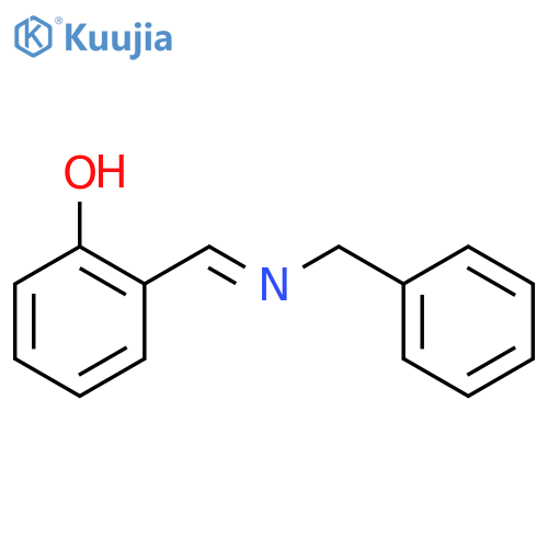 Phenol,2-[[(phenylmethyl)imino]methyl]- structure