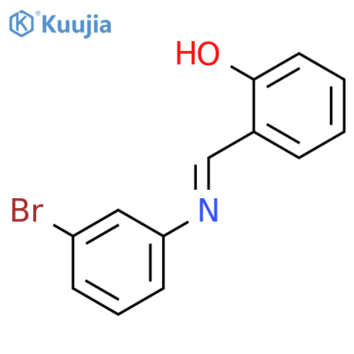 Phenol, 2-[[(3-bromophenyl)imino]methyl]- structure