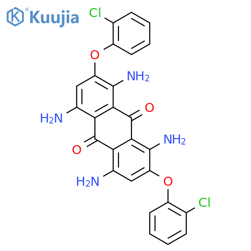 9,10-Anthracenedione, 1,4,5,8-tetraamino-2,7-bis(2-chlorophenoxy)- structure
