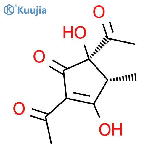 2-CYCLOPENTEN-1-ONE, 2,5-DIACETYL-3,5-DIHYDROXY-4-METHYL-, (4R,5R)- structure