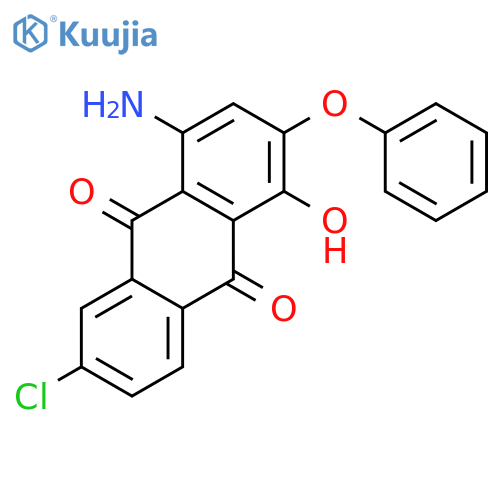 9,10-Anthracenedione, 4-amino-6-chloro-1-hydroxy-2-phenoxy- structure