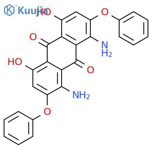 9,10-Anthracenedione, 1,8-diamino-4,5-dihydroxy-2,7-diphenoxy- structure