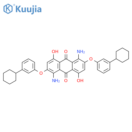 9,10-Anthracenedione,1,5-diamino-2,6-bis(3-cyclohexylphenoxy)-4,8-dihydroxy- structure