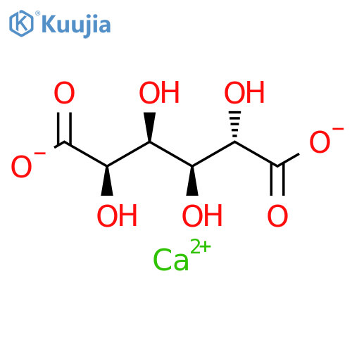 calcium (2R,3S,4S,5S)-2,3,4,5-tetrahydroxyhexanedioate structure