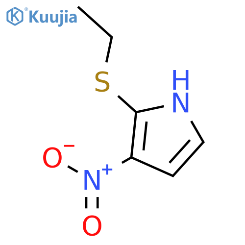 1H-Pyrrole, 2-(ethylthio)-3-nitro- structure