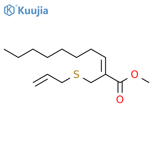 2-Decenoic acid, 2-[(2-propenylthio)methyl]-, methyl ester, (2Z)- structure
