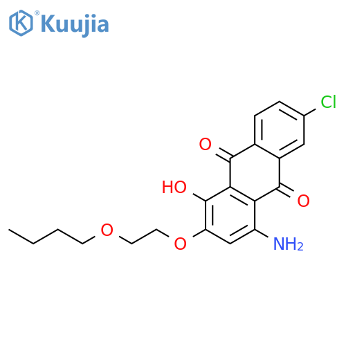 9,10-Anthracenedione, 4-amino-2-(2-butoxyethoxy)-6-chloro-1-hydroxy- structure