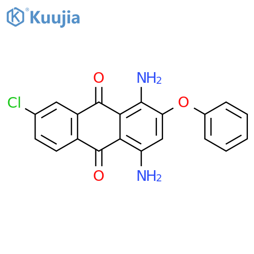 9,10-Anthracenedione, 1,4-diamino-7-chloro-2-phenoxy- structure