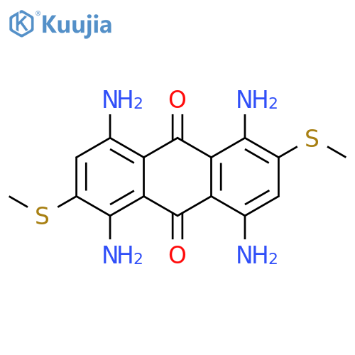9,10-Anthracenedione, 1,4,5,8-tetraamino-2,6-bis(methylthio)- structure