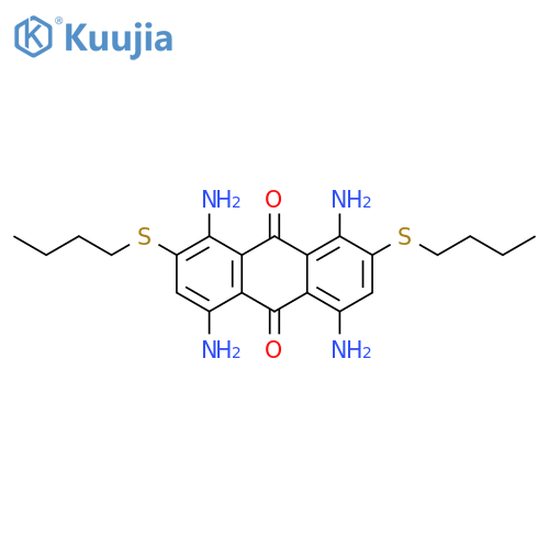 9,10-Anthracenedione, 1,4,5,8-tetraamino-2,7-bis(butylthio)- structure