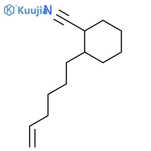 Cyclohexanecarbonitrile, 2-(5-hexenyl)- structure