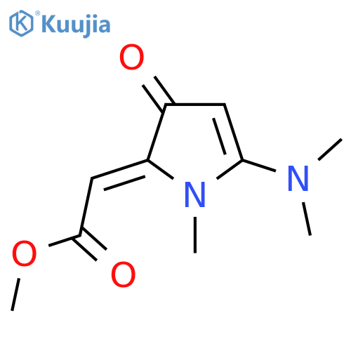 methyl 2-[(2Z)-5-(dimethylamino)-1-methyl-3-oxo-2,3-dihydro-1H-pyrrol-2-ylidene]acetate structure