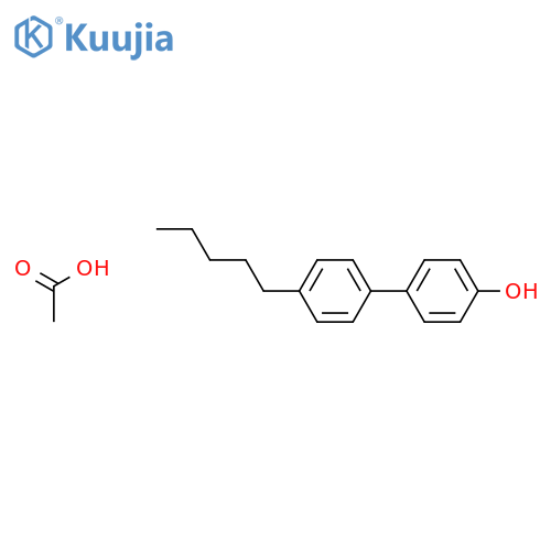 [1,1'-Biphenyl]-4-ol, 4'-pentyl-, acetate structure
