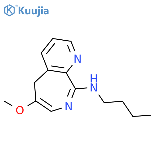 5H-Pyrido[2,3-c]azepin-9-amine, N-butyl-6-methoxy- structure