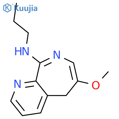 5H-Pyrido[2,3-c]azepin-9-amine, 6-methoxy-N-propyl- structure