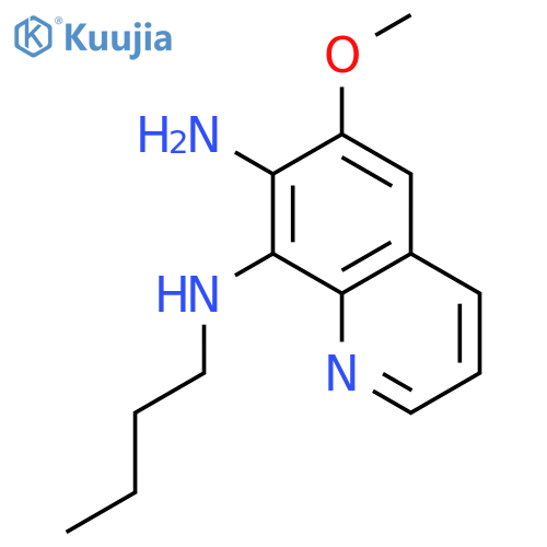 7,8-Quinolinediamine, N8-butyl-6-methoxy- structure