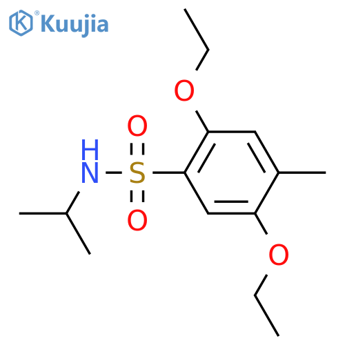 2,5-diethoxy-4-methyl-N-(propan-2-yl)benzene-1-sulfonamide structure