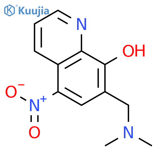 8-QUINOLINOL, 7-[(DIMETHYLAMINO)METHYL]-5-NITRO- structure