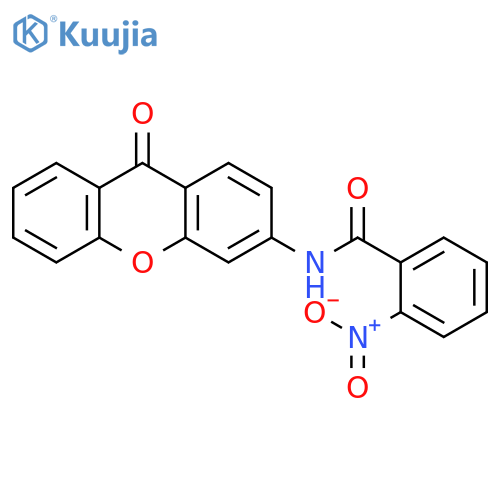 2-nitro-N-(9-oxo-9H-xanthen-3-yl)benzamide structure