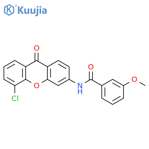 N-(5-chloro-9-oxo-9H-xanthen-3-yl)-3-methoxybenzamide structure